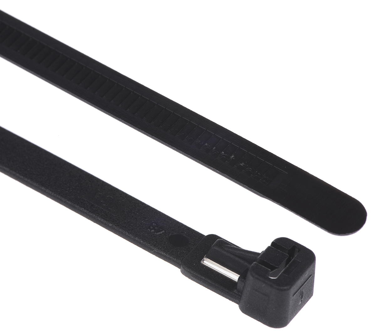 HellermannTyton Cable Tie, Releasable, 250mm x 7.6 mm, Black Nylon, Pk-100