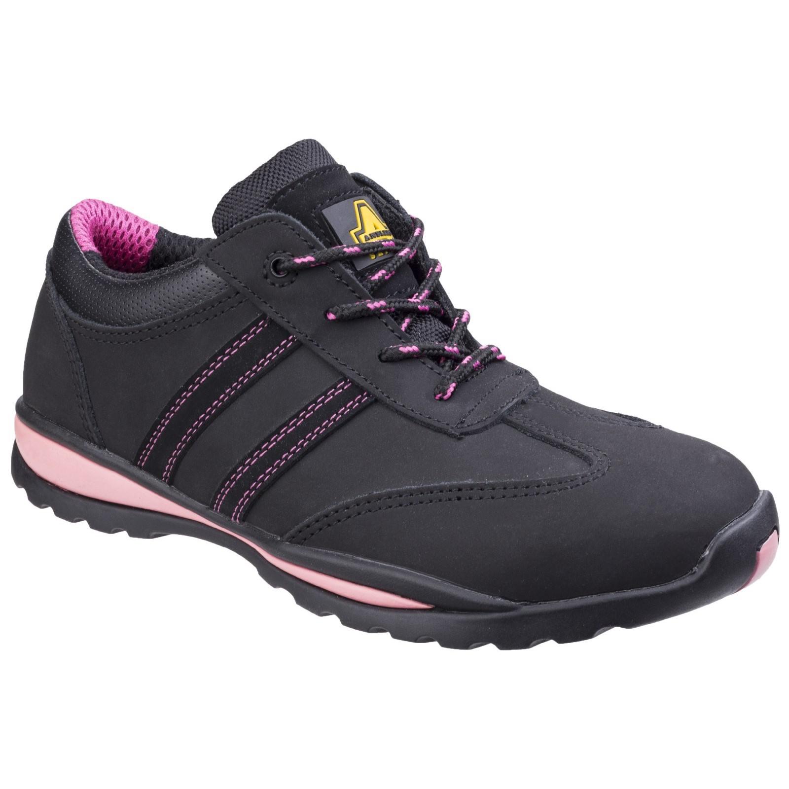 Amblers FS47 Women's Black Toe Capped Safety Shoes, UK 6, EU 39