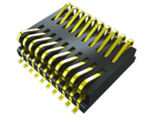 Samtec FSI Series PCB Header, 10 Contact(s), 1 mm Pitch, 2 Row, Shrouded