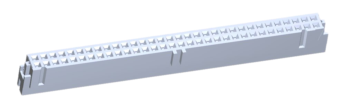 TE Connectivity 64-Way IDC Connector Socket for Cable Mount, 2-Row