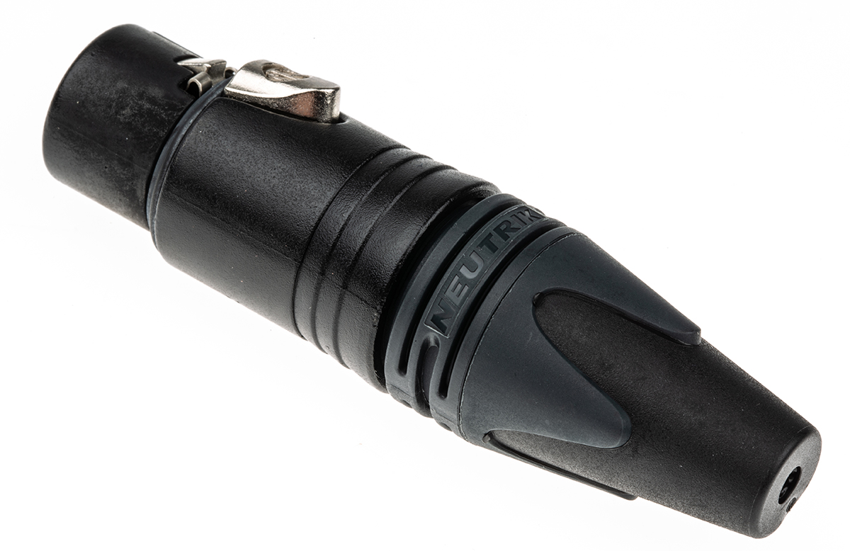 Neutrik Cable Mount XLR Connector, Female, 50 V, 4 Way, Silver over Nickel Plating