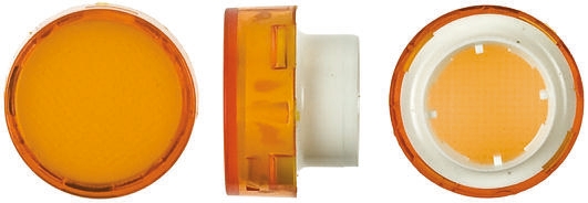 Orange Round Push Button Lens for use with TP2 Series