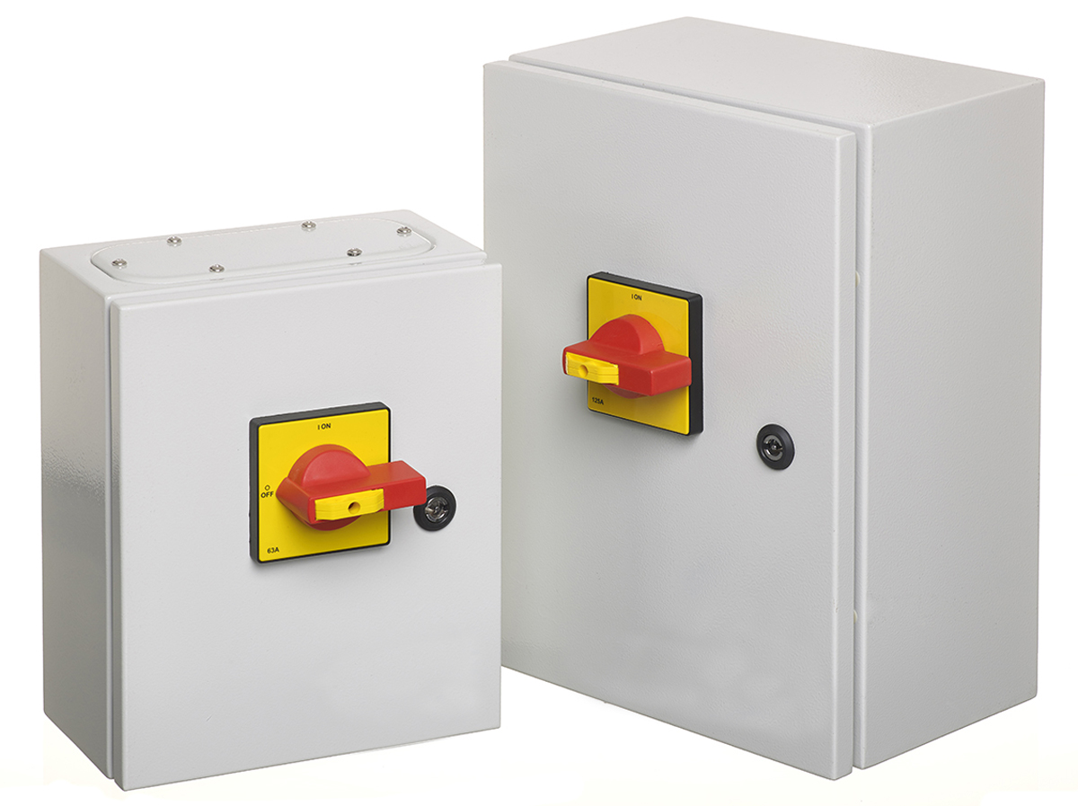 RS PRO 6 Pole Wall Mount Isolator Switch - 63A Maximum Current