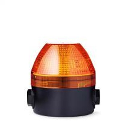 AUER Signal N Series Series Orange Strobe Beacon, 24 → 48 V, Tube Mounted, LED Bulb, IP65, IP67