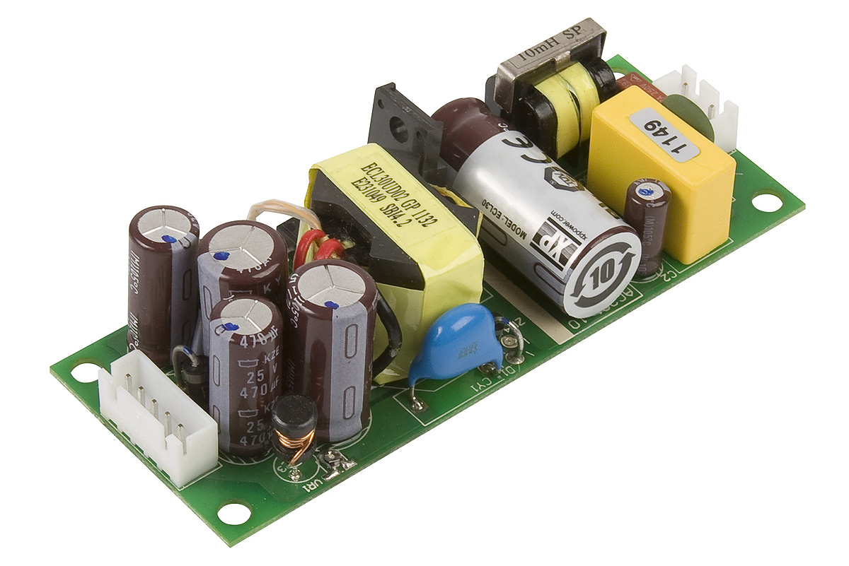 XP Power Switching Power Supply, ECL30UD02-T, ±15V dc, 1A, 30W, Dual Output, 120 → 370 V dc, 85 → 264 V