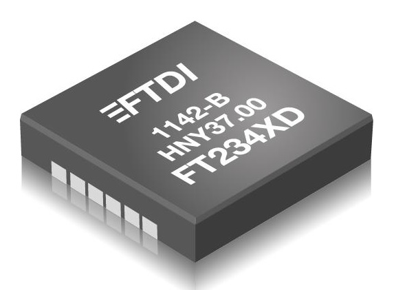 FTDI Chip FT234XD-R, USB Controller, USB 2.0, 5.5 V, 12-Pin DFN