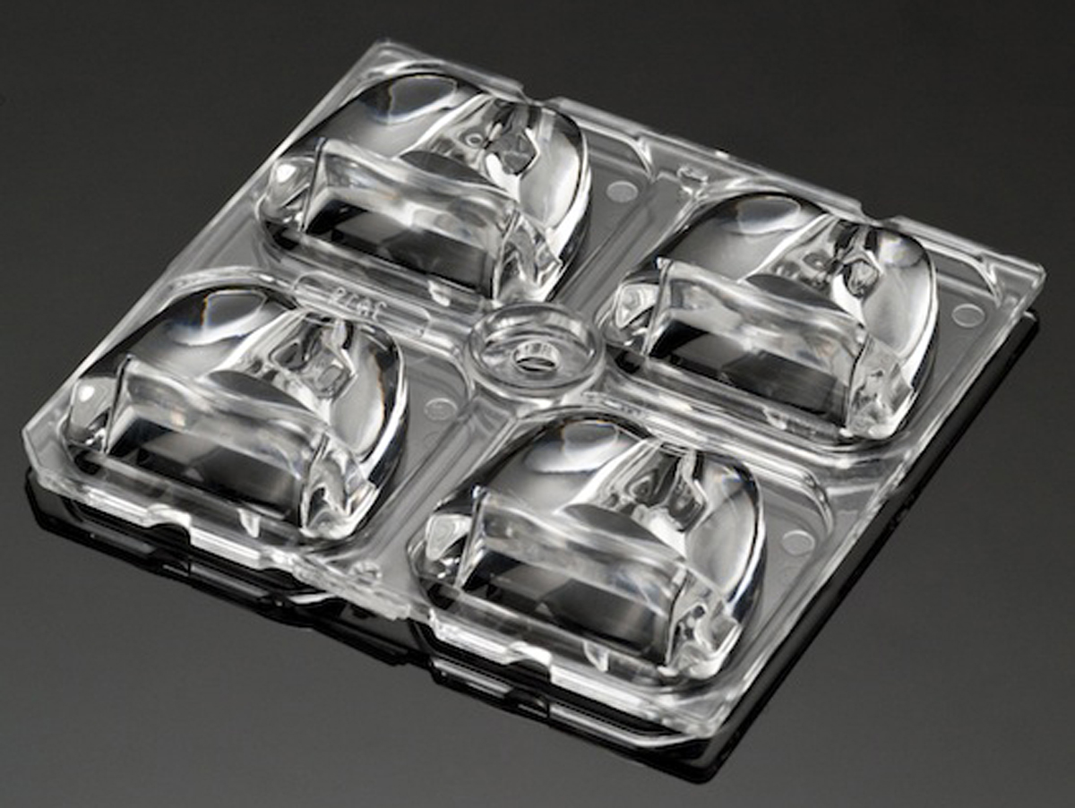 Ledil C12419_STRADA-2X2-A-T, Strada-Module Series 4-Way LED Lens, Street Lighting Beam