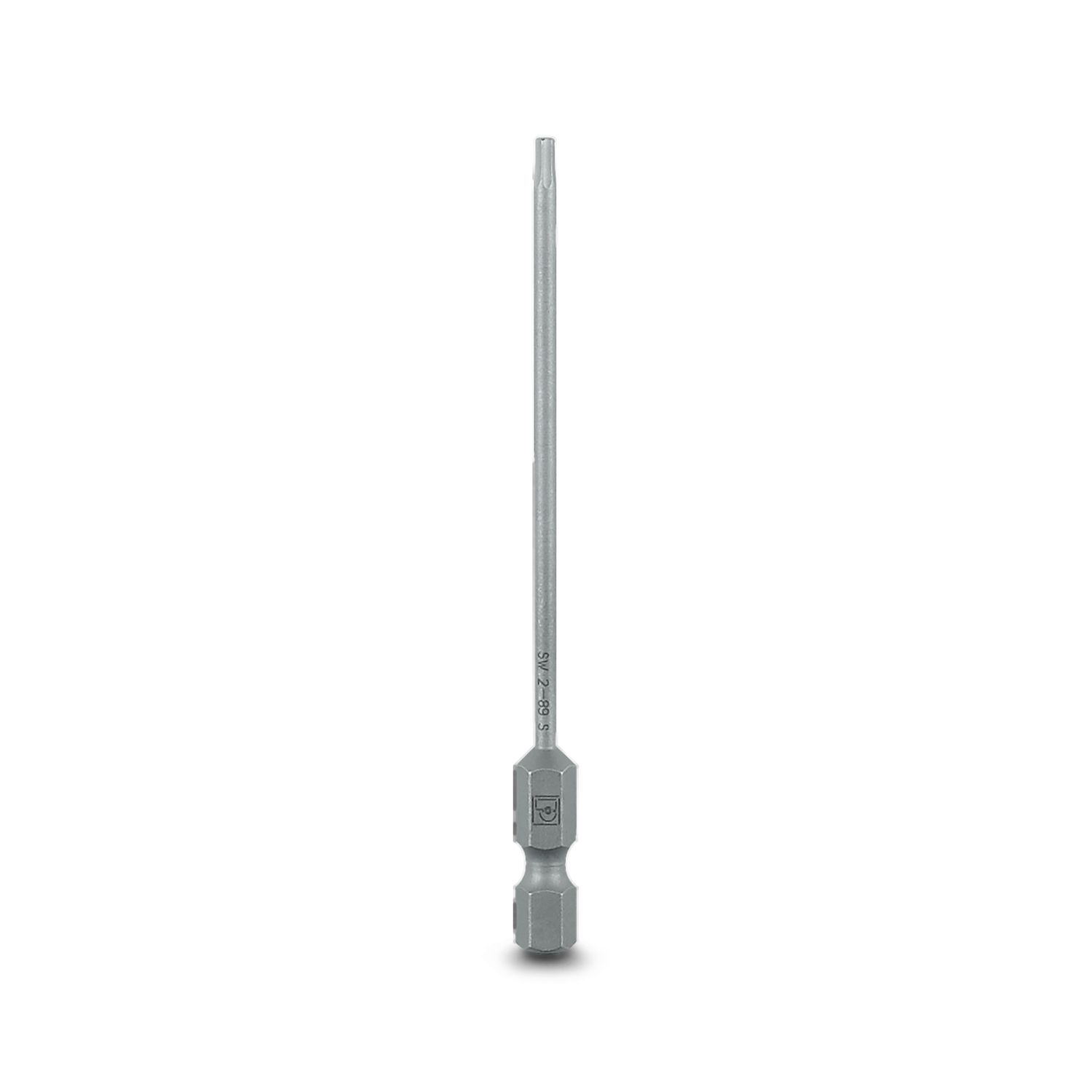 Phoenix Contact Hexagon Hexagon Bit, 2 x 89 mm Tip, 1/4 in Drive, Hexagon Drive, 89 mm Overall