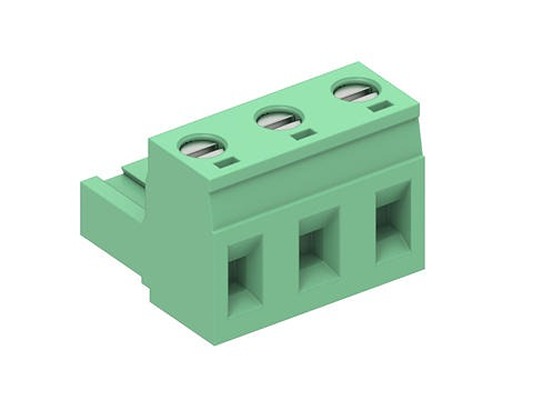 Molex, 7.62mm Pitch, 39704, 3 Way, Pluggable Terminal Block, Plug, 397040003
