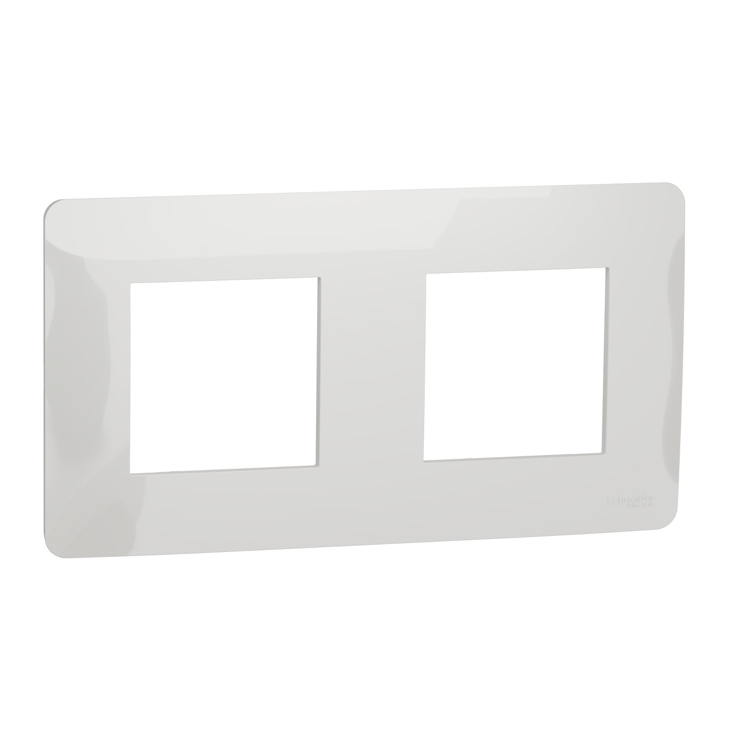 Schneider Electric White 2 Gang Cover Plate Thermoplastic Cover Plate