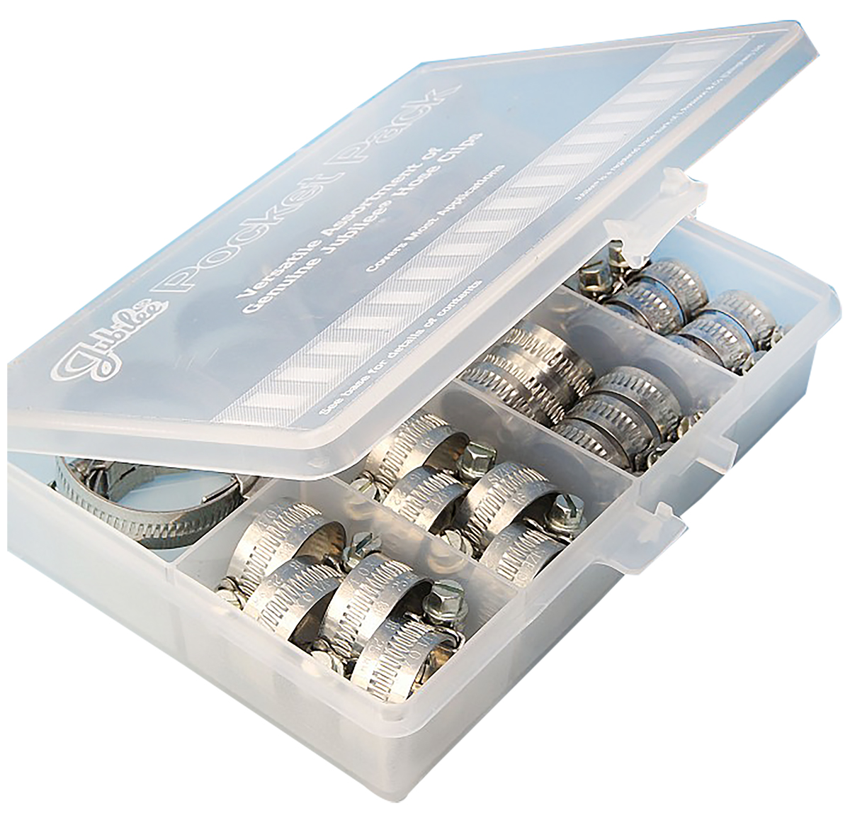 Jubilee 32 Piece Stainless Steel Worm Drive Hose Clip Kit, 9.5 → 12mm and 30 → 40mm Inside Diameter