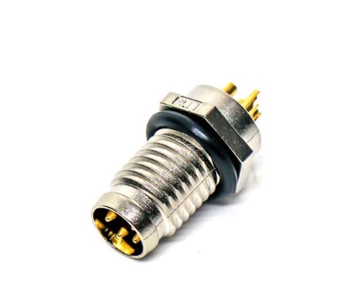 Amphenol Industrial Circular Connector, 4 Contacts, Panel, M8 Connector, Plug, Male, IP67, M Series