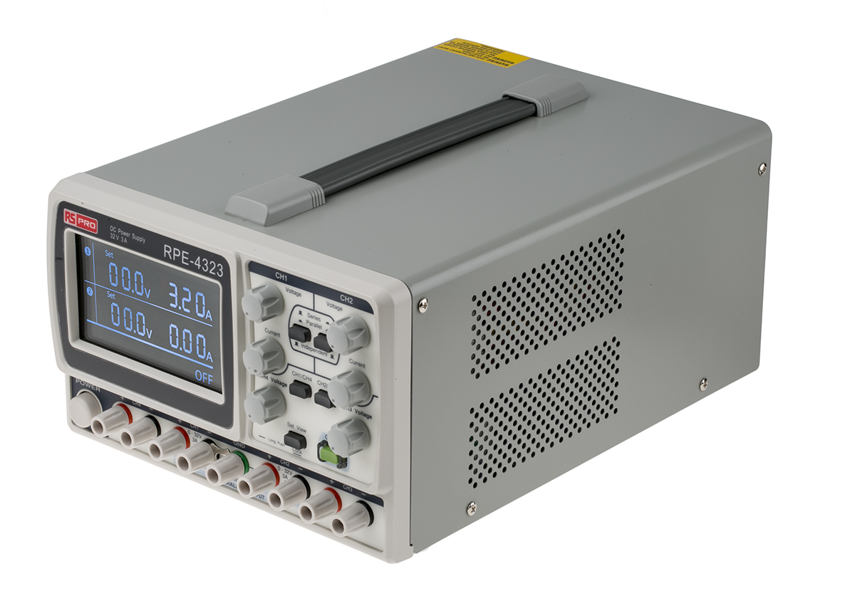 RS PRO Digital Bench Power Supply, 0 → 15V, 2 x 0 → 1A, 4-Output, 212W - UKAS Calibrated