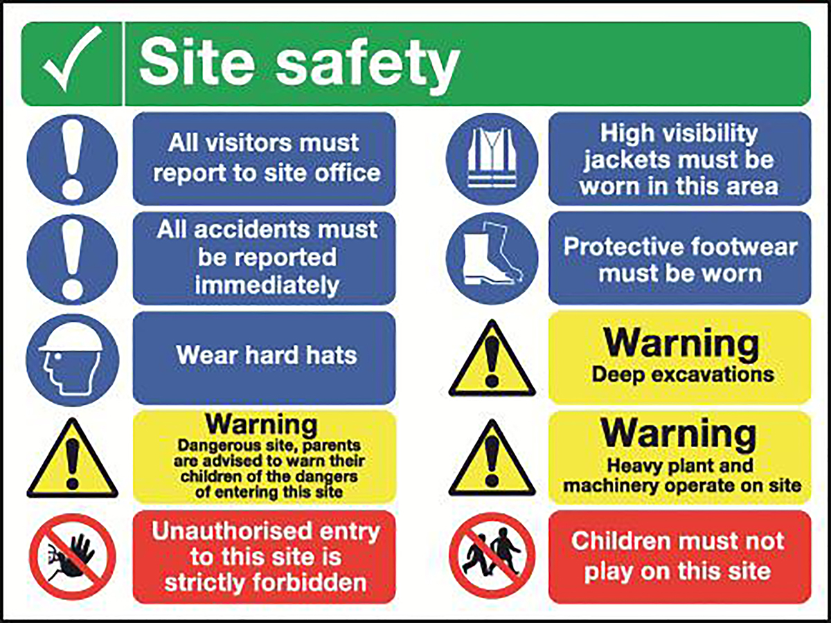 Safety Poster, PP, English, 600 mm, 800mm