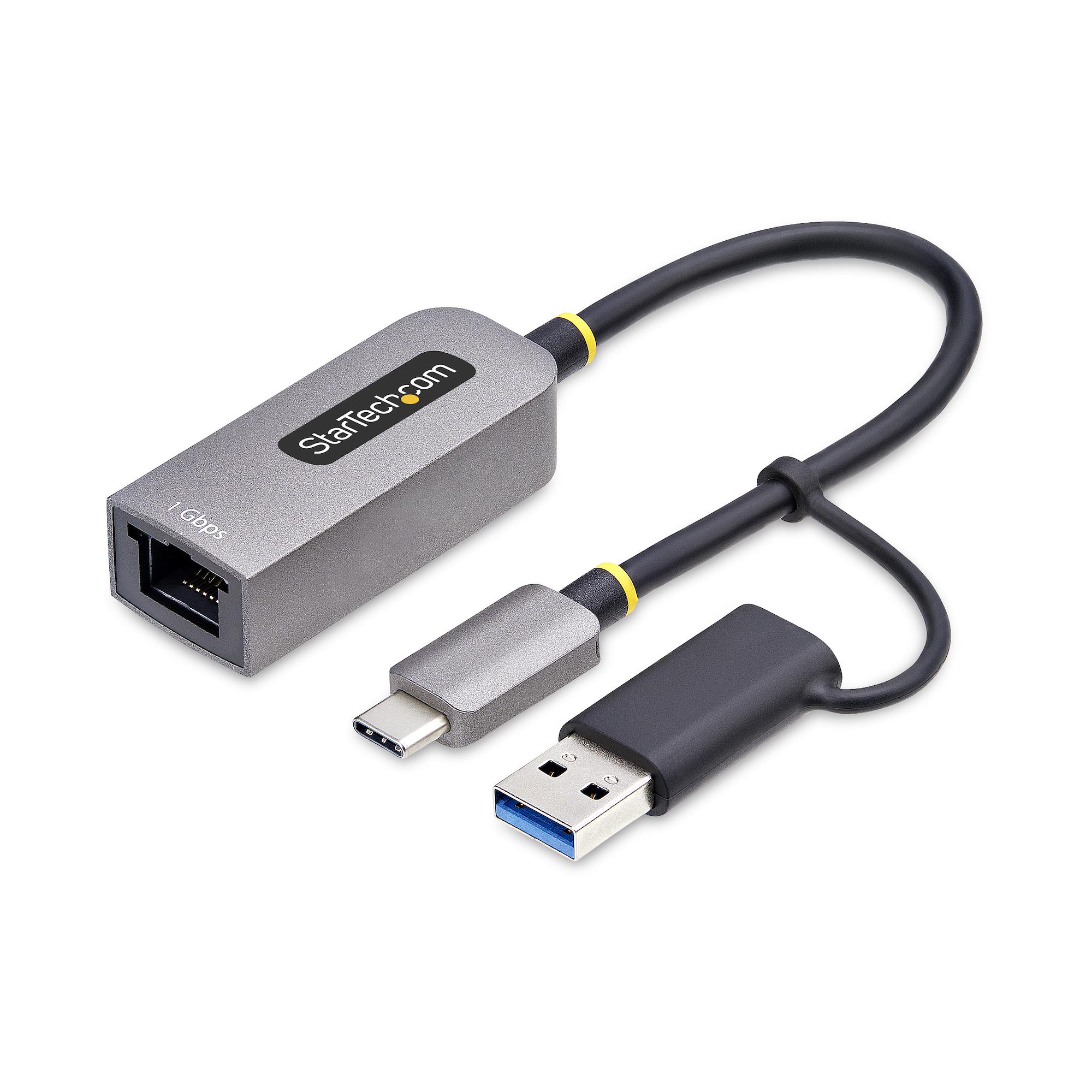 StarTech.com Port USB Network Adapter USB C USB to RJ45 10/100/1000Mbit/s Network Speed