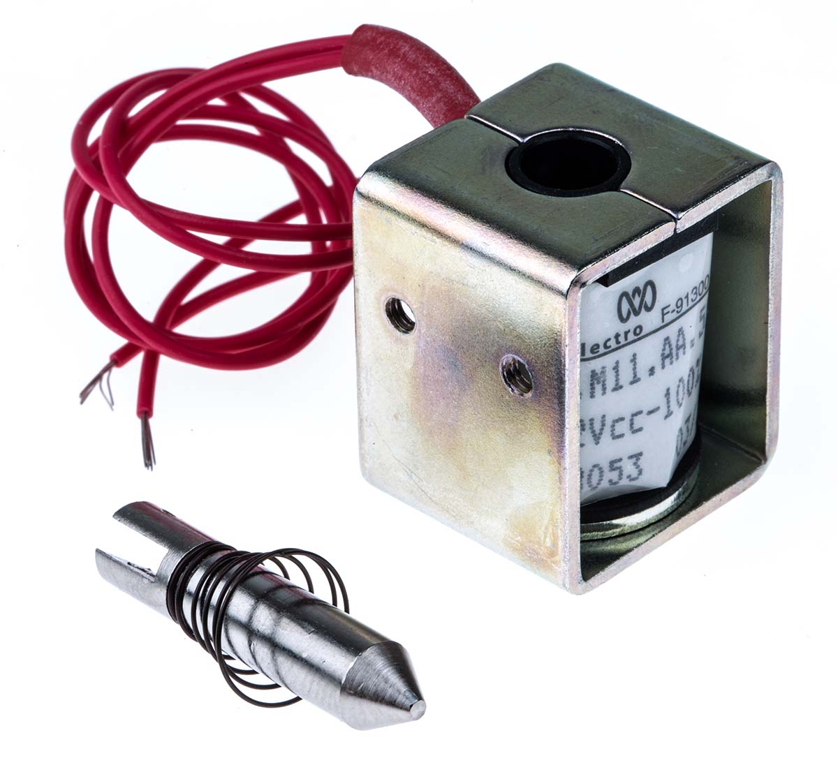 Mecalectro Linear Solenoid, 12 V dc, 1N, 27 x 22 x 20 mm
