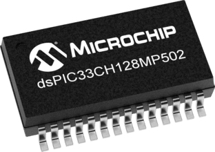 Microchip DSPIC33CH128MP502-I/SS, Microprocessor dsPIC33CH 16bit DSP, MCU 180 MHz, 200 MHz 28-Pin SSOP