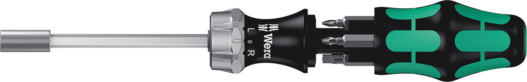 Wera Hexagon Nut Driver, 1 x 5.5 mm; 1.2 x 6.5 mm; PH1, PH2; PZ1; PZ2 Tip, 89 mm Blade