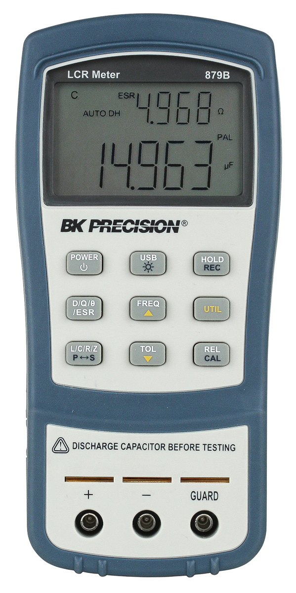 BK Precision BK879B Handheld LCR Meter 20mF, 10 MΩ, 1000H With RS Calibration