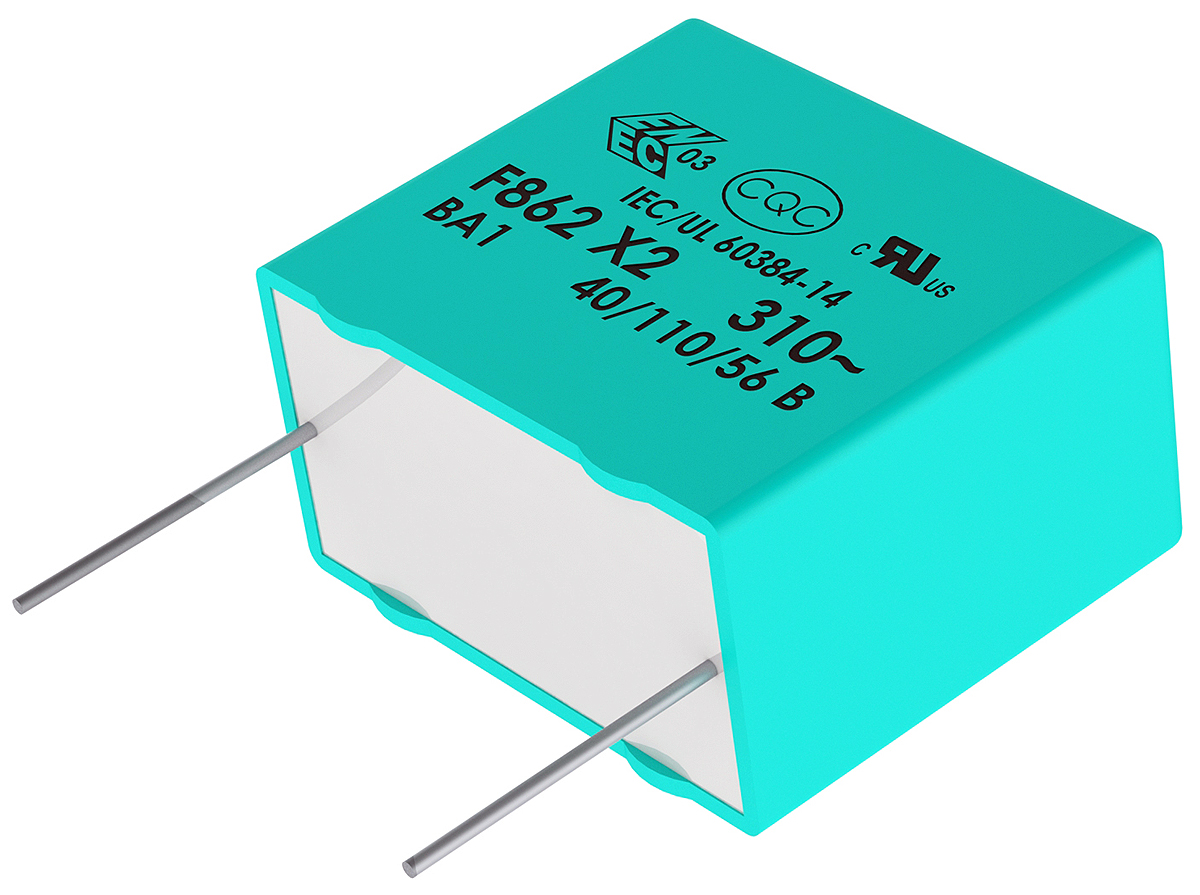 KEMET F862 Metallised Polypropylene Film Capacitor, 310V ac, ±10%, 1.5μF, Through Hole