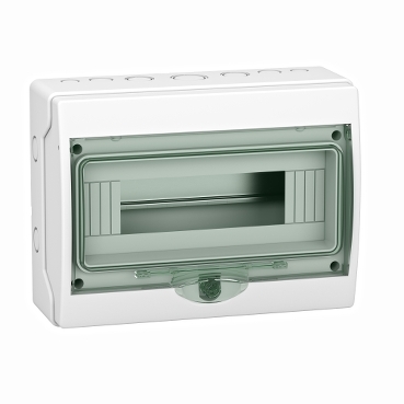 Schneider Electric Mureva Light Grey Smooth Polymer Electrical Enclosure, IEC, IP65,  Surface Mount, 1 Gangs, 200 x 267
