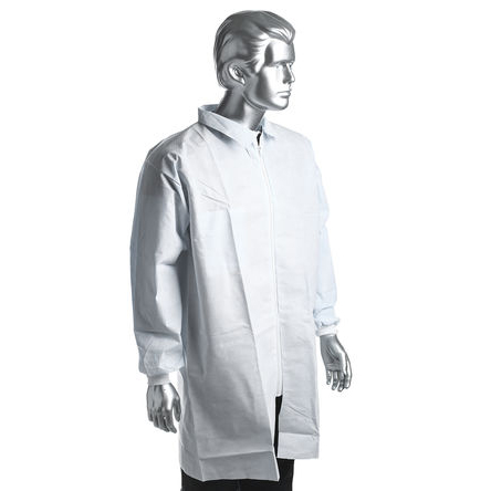 RS PRO White Unisex Visitor Coat, M