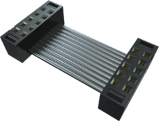 Samtec TCSD Series Flat IDC Socket Cable Assembly, 3.175mm Length, Tiger Eye IDC to Tiger Eye IDC