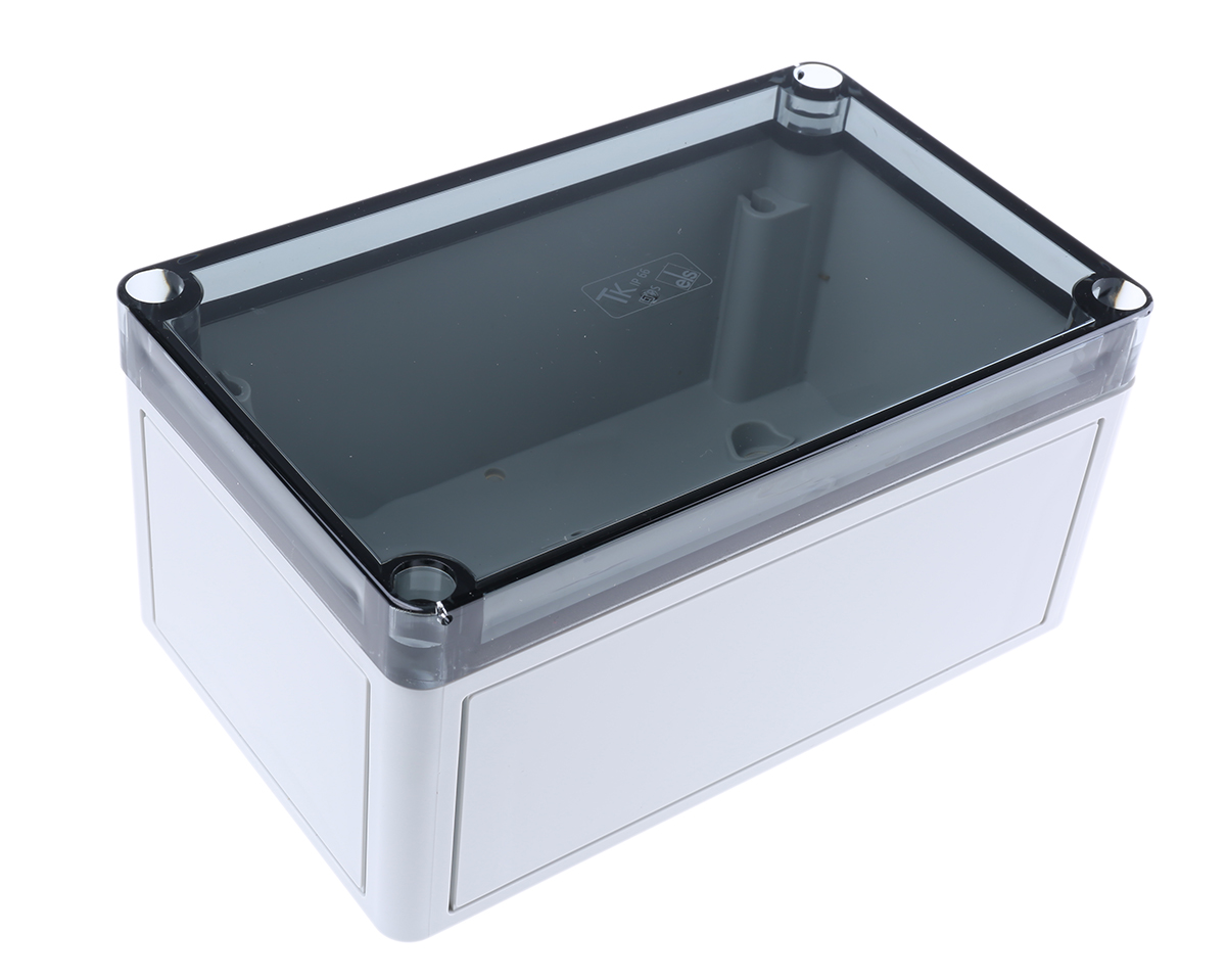 Spelsberg TK Series Grey Polystyrene Enclosure, IP66, Transparent Lid, 180 x 110 x 90mm