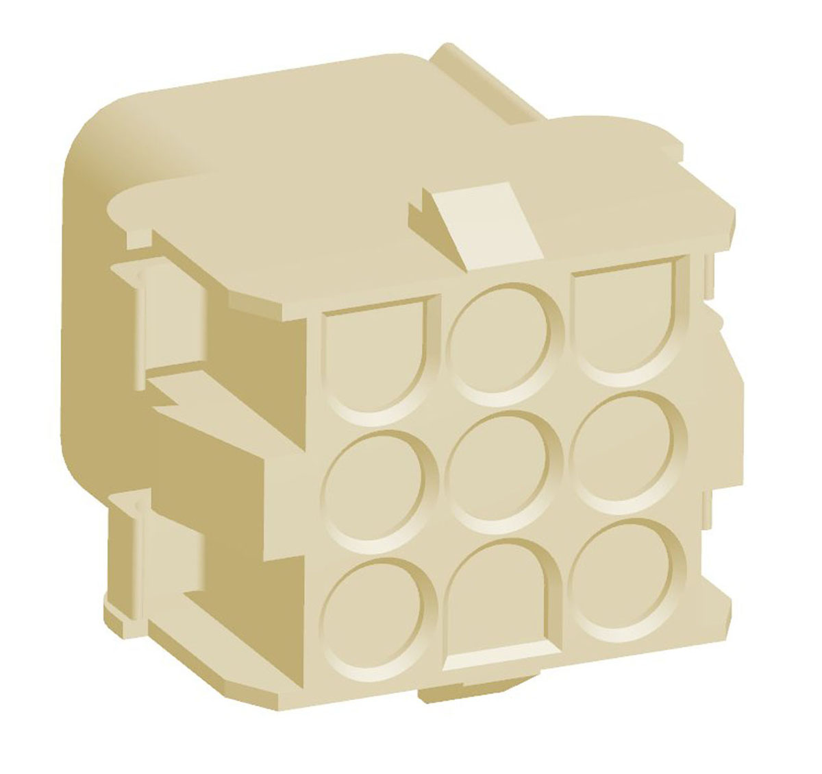 TE Connectivity, Universal MATE-N-LOK Female Connector Housing, 6.35mm Pitch, 9 Way, 3 Row