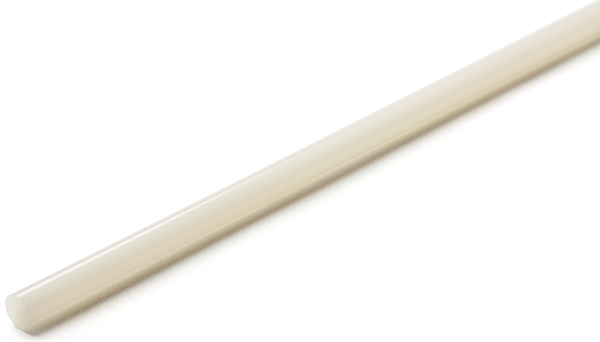 RS PRO White Nylon Rod, 1m x 45mm Diameter