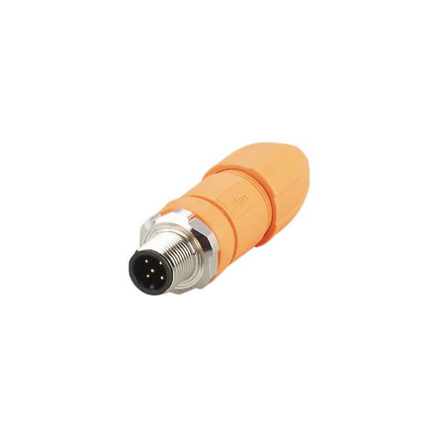ifm electronic Circular Connector, 1 Contacts, Cable Mount, M12 Connector, Plug, Male, IP67, IP68, IP69K, EVC Series