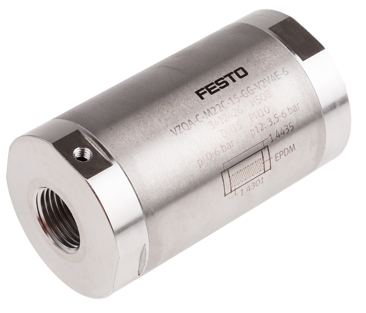 Festo VZQA Series Threaded Pinch Valve, 3412426