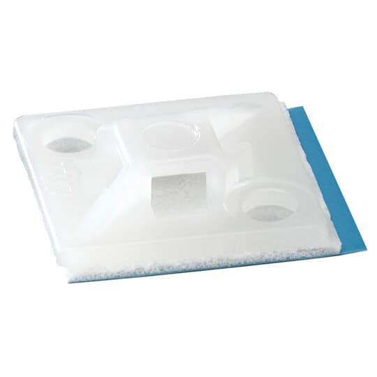 Thomas & Betts Self Adhesive Natural Cable Tie Mount 12.7 mm x 12.7mm, 5.5mm Max. Cable Tie Width
