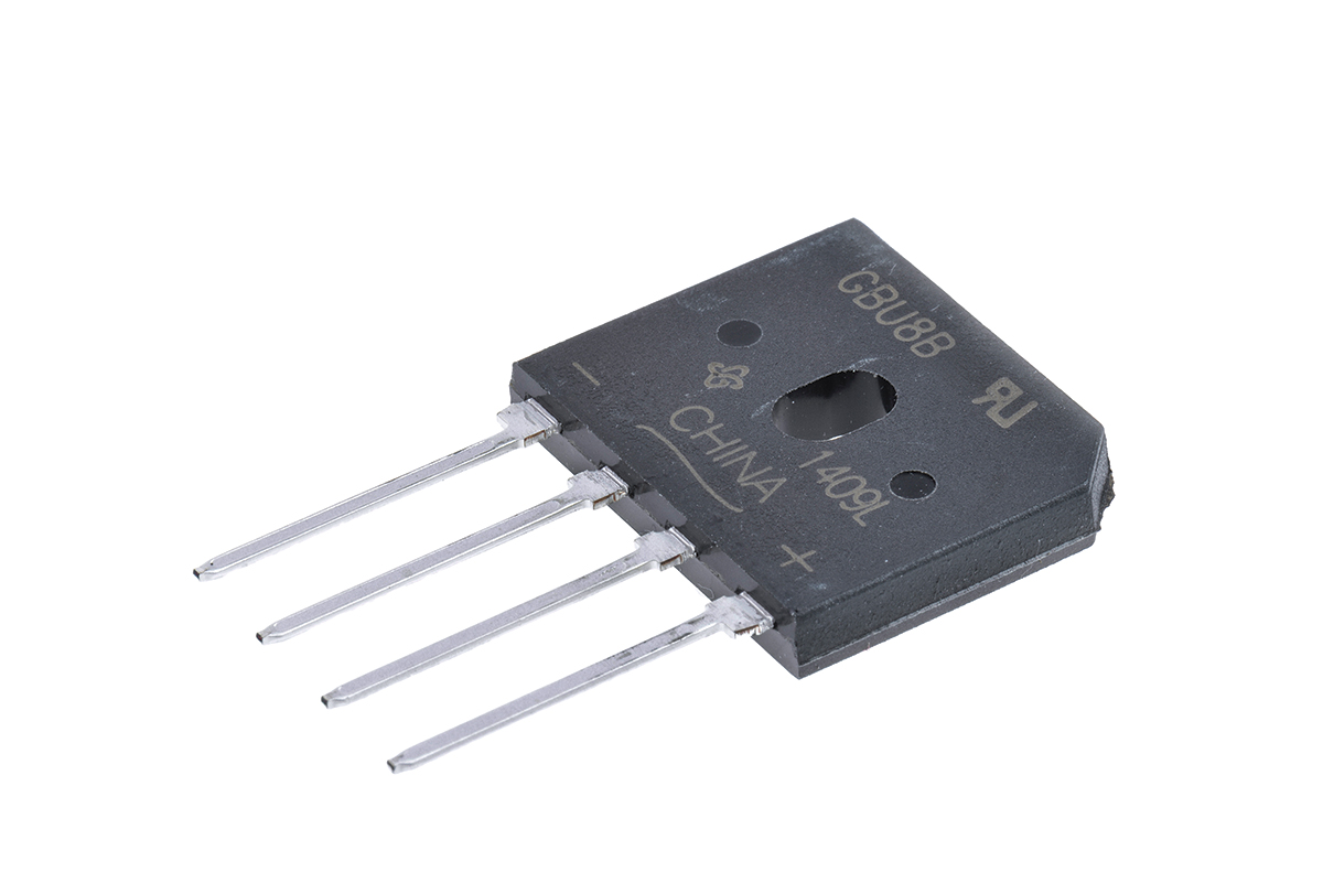 Vishay Bridge Rectifier, 8A, 100V, 4-Pin