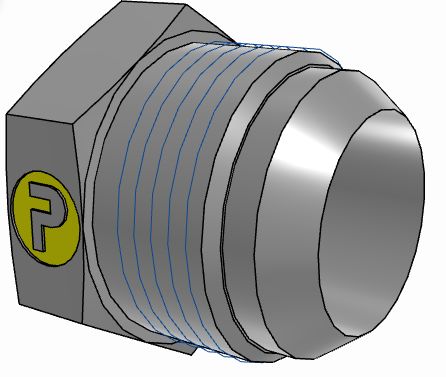 Parker Blanking Plug 25mm x 34mm