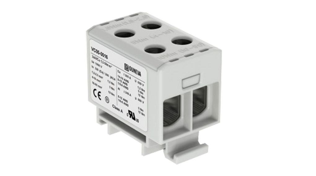 Ouneva VC05-0016 OTL Series Grey, 1.5 - 50mm², Double-Level, Screw Termination