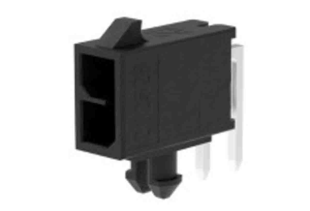 Molex Micro-Fit Series Right Angle Through Hole PCB Header, 4 Contact(s), 3 mm Pitch, 2 Row, Shrouded