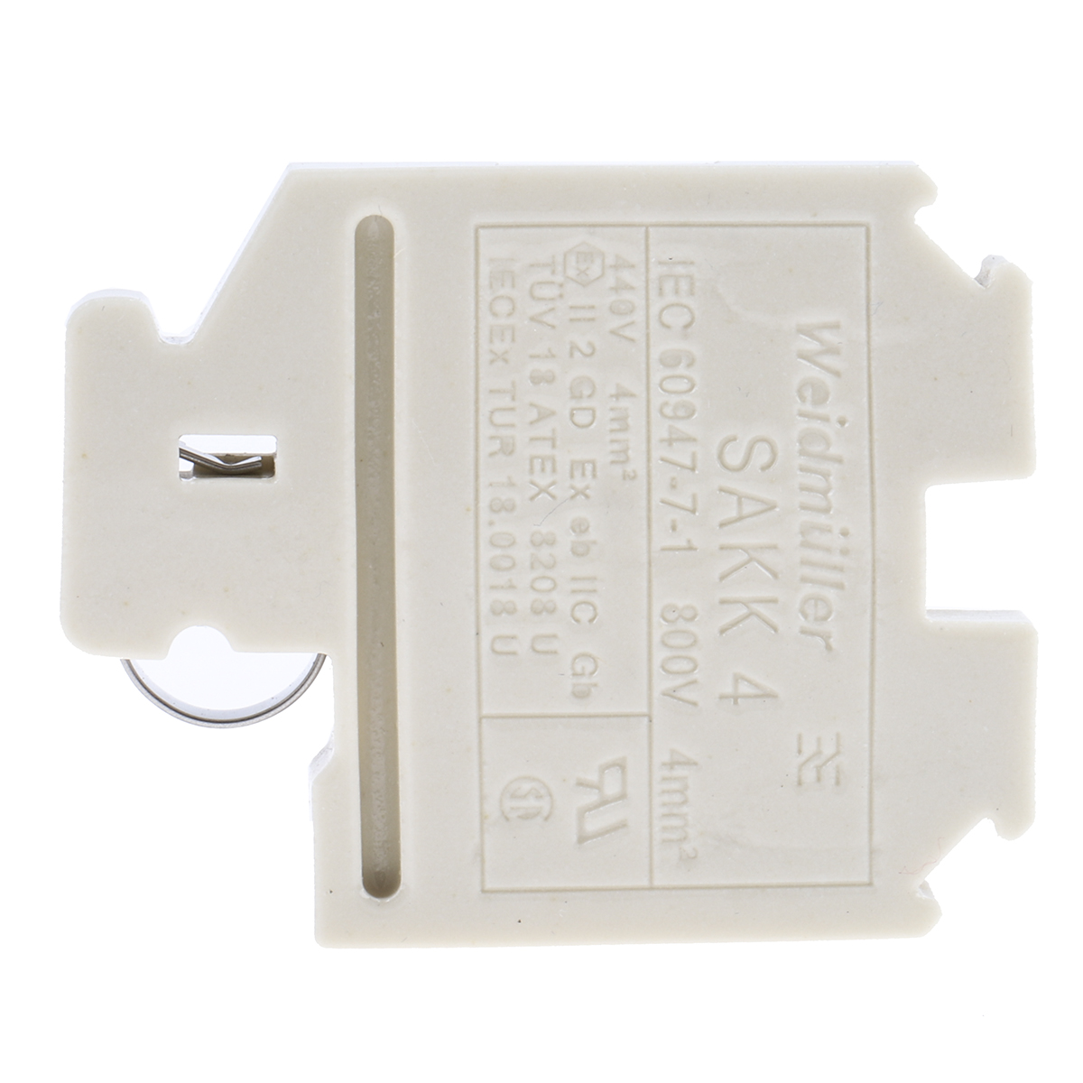 Weidmuller 9502600000 SAKK Series Brown, 4mm², Single-Level, Screw Termination, ATEX, IECEx