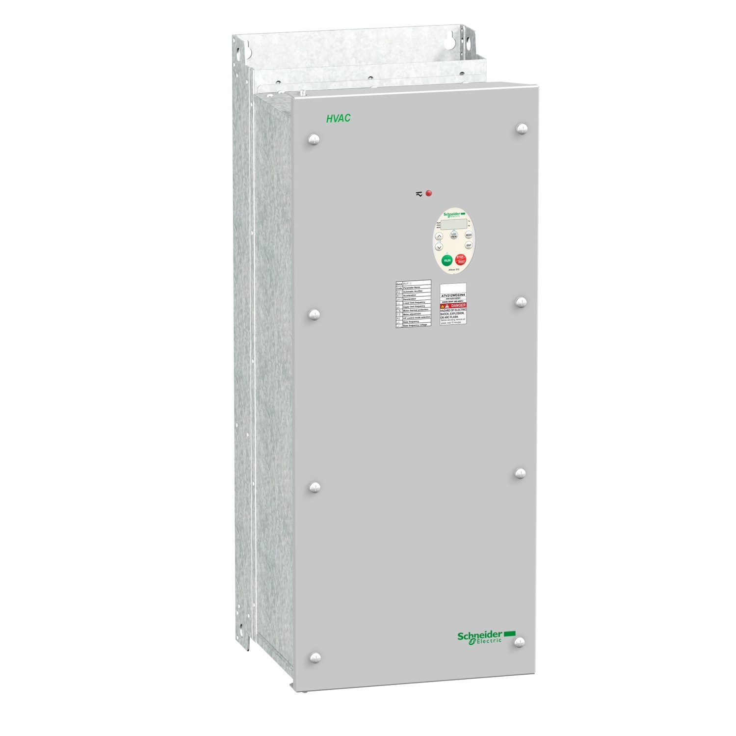 Schneider Electric Variable Speed Drive, 30 kW, 3 Phase, 480 V, 44.4 A, ATV212 Series
