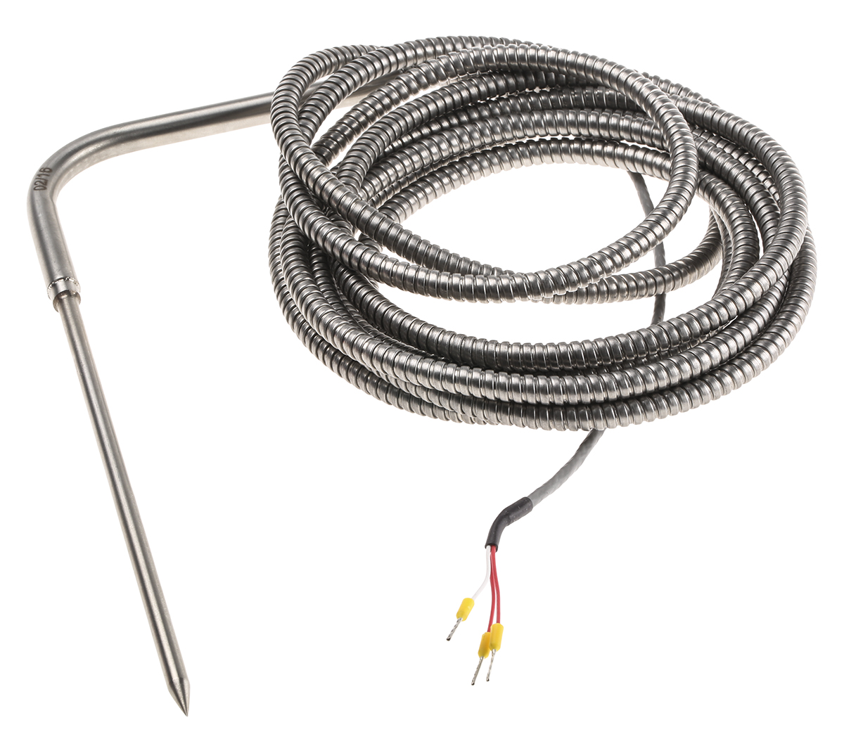 Correge PT100 RTD Sensor, 5mm Dia, 150/70mm Long, 3 Wire, Probe, Classe B +250°C Max