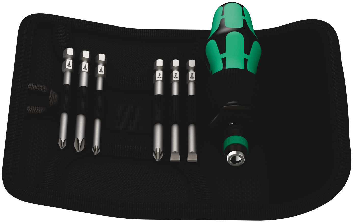 Wera Hexagon; Phillips; Pozidriv; Slotted; Torx Interchangeable Screwdriver Set, 7-Piece