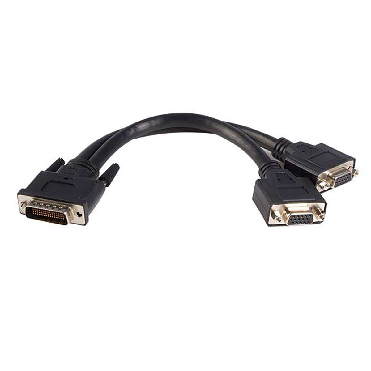 StarTech.com Male DMS-59 to Female VGA x 2 Cable, 203mm Black