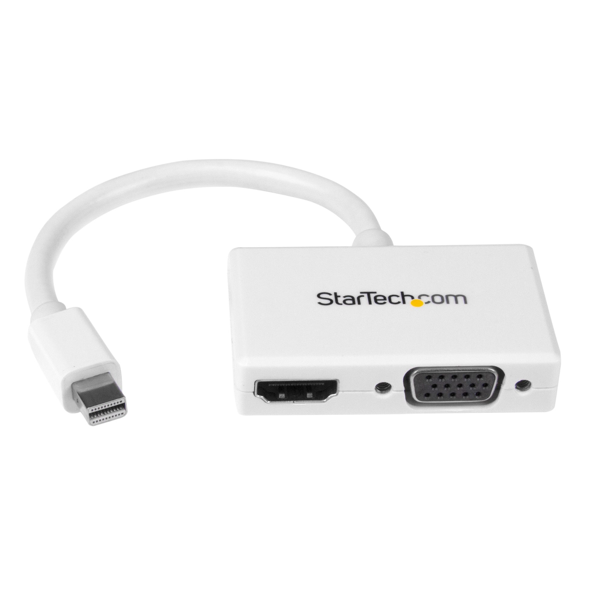 StarTech.com 2 port Mini DisplayPort to HDMI, VGA Adapter, 150mm Length - 1920 x 1200 Maximum Resolution