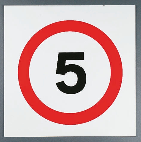 RS PRO Plastic Speed Control Road Traffic Sign, H450 mm W450mm