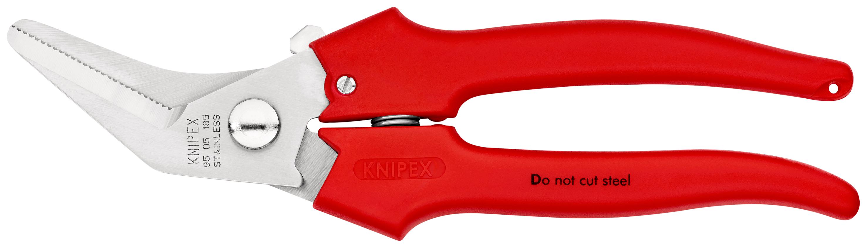 Knipex 185 mm Tin Snips for Plastic