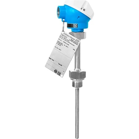 Endress+Hauser RTD RTD Sensor, 6mm Dia, 50mm Long, 3, 4 Wire, G1/2, ±0.15 % +200°C Max