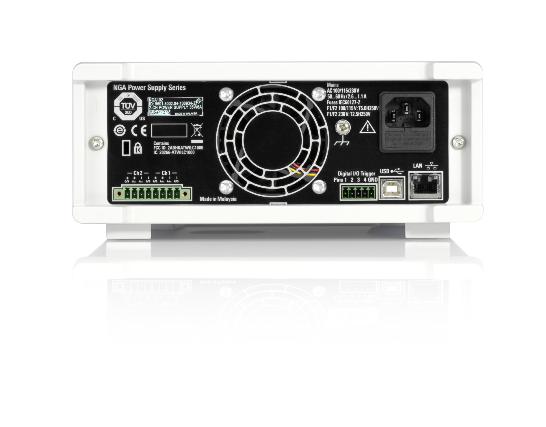 Rohde & Schwarz NGA100 Series Bench Power Supply, 0 → 100V, 2A, 2-Output, 80W