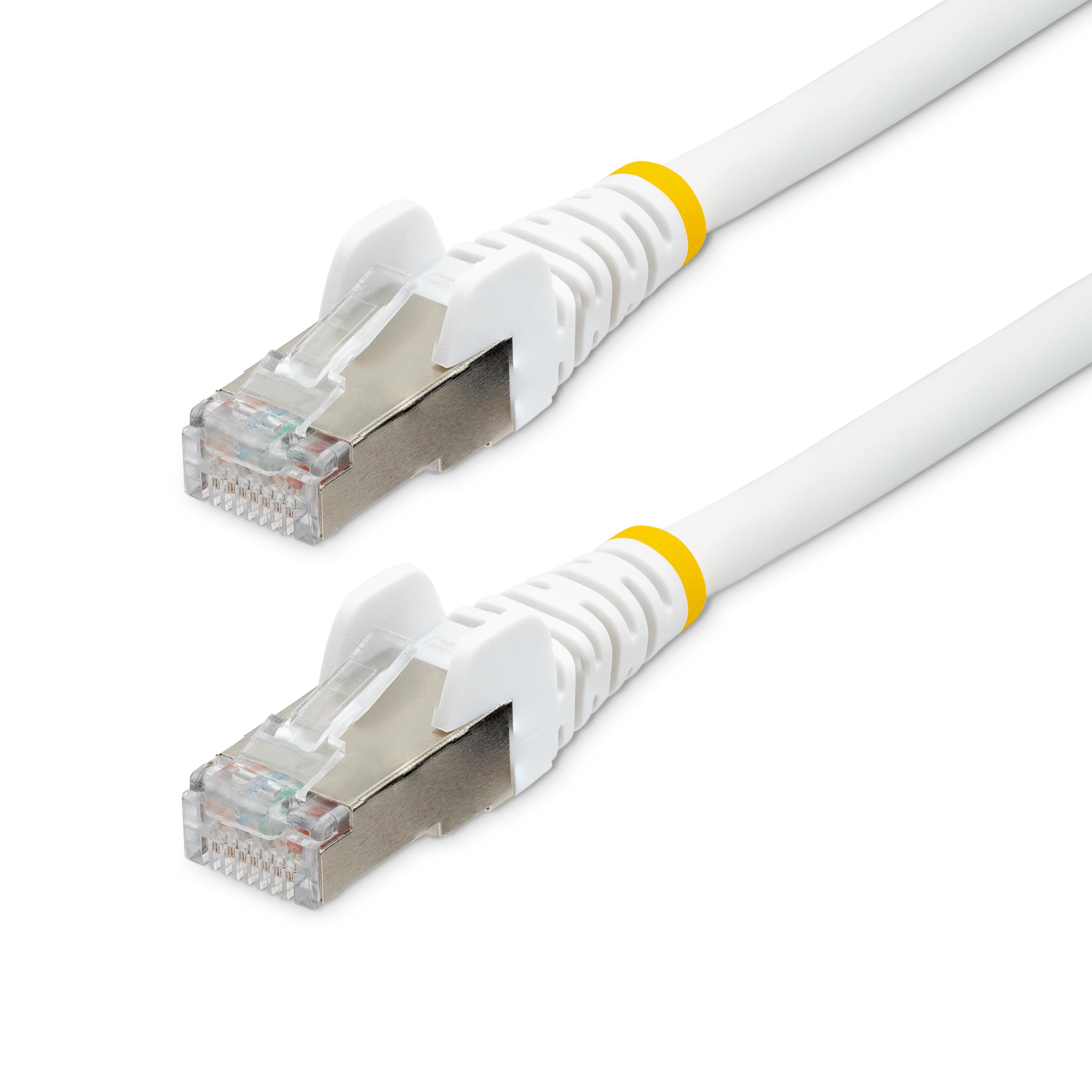 StarTech.comNLWH, 5m Cat6a, White RJ45 to Male RJ45 Male, Braid Shielded, Terminated LSZH Sheath