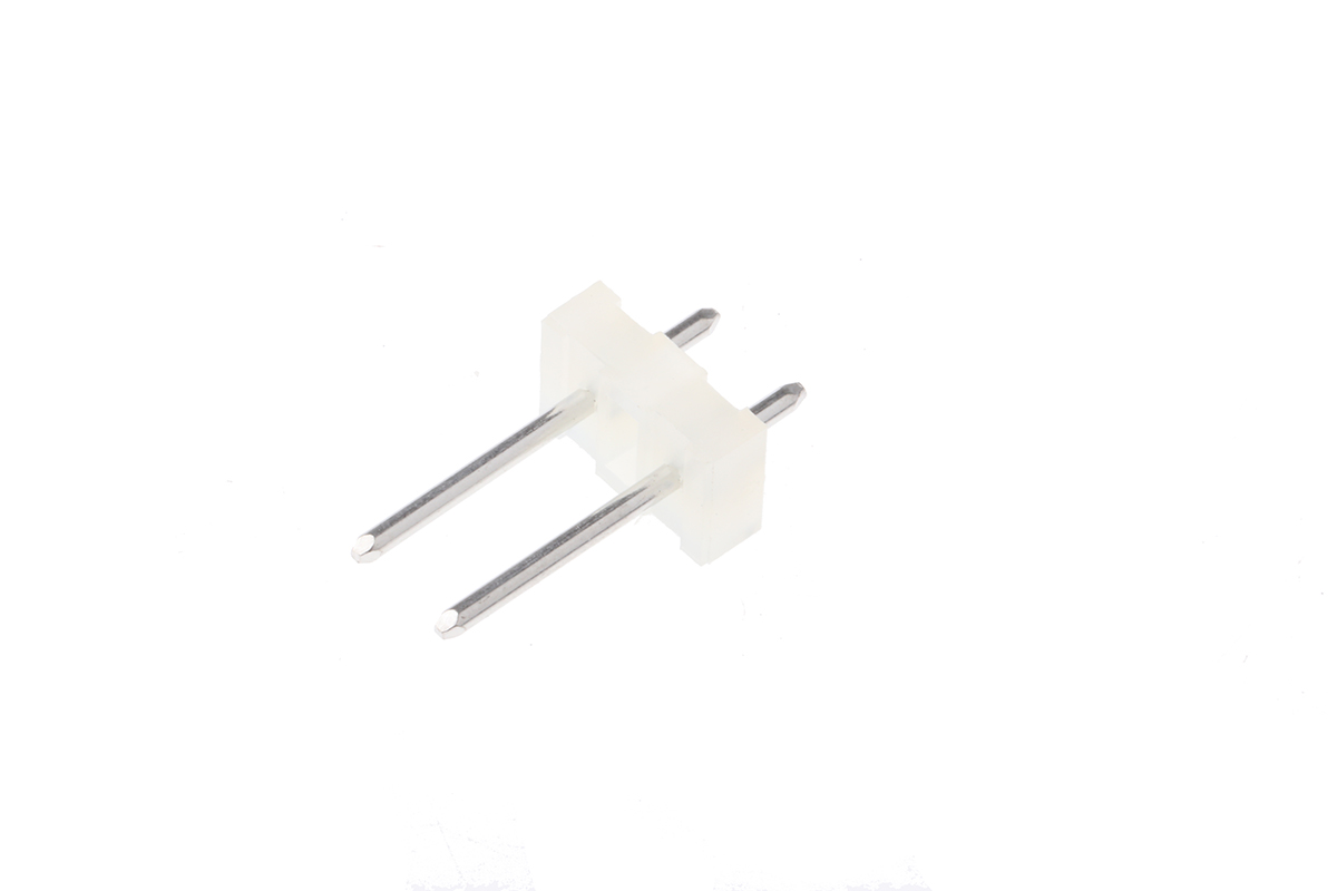 Molex KK 508 Series Straight Through Hole Pin Header, 2 Contact(s), 5.08 mm Pitch, 1 Row, Unshrouded