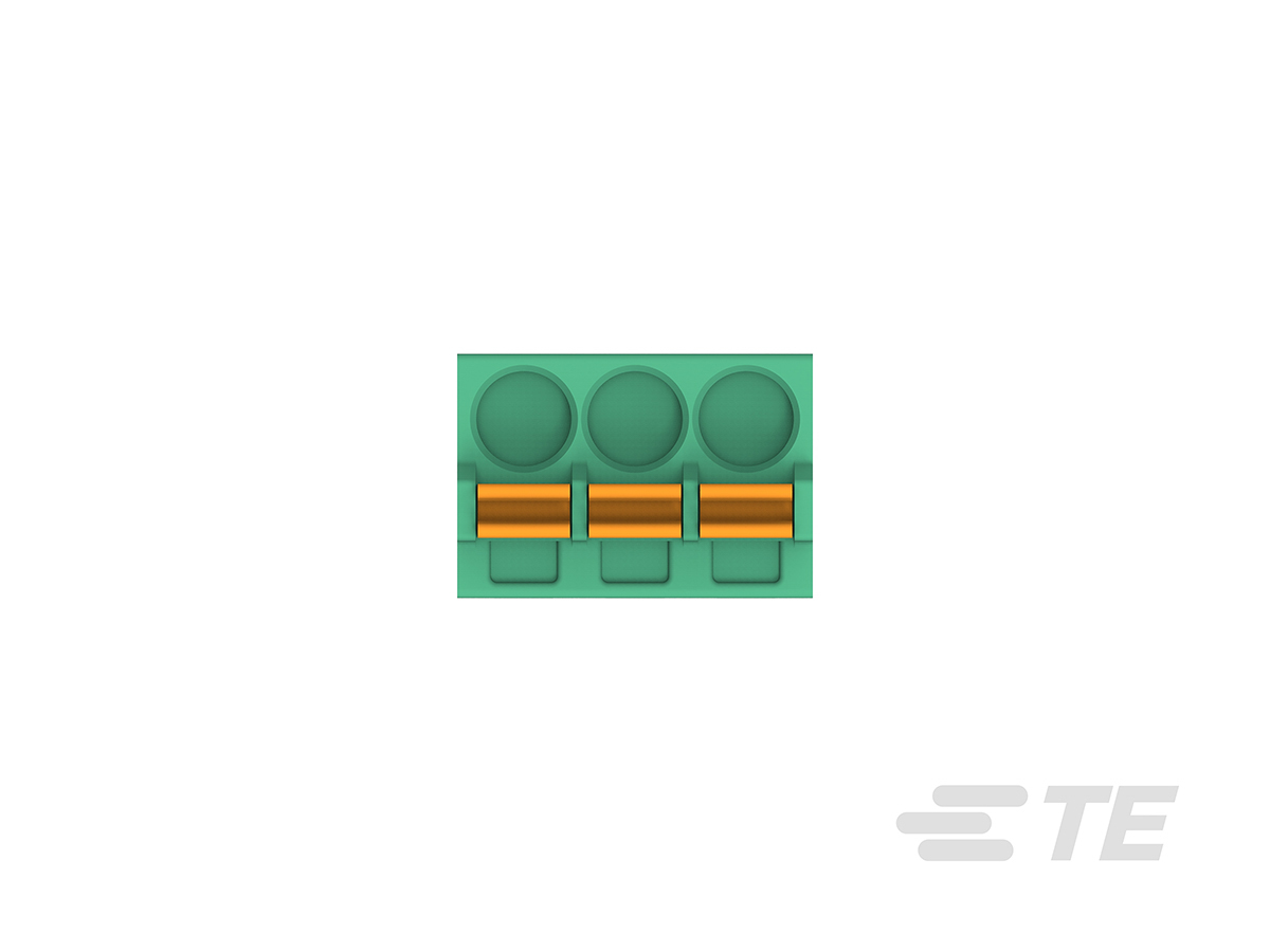 TE Connectivity Pluggable Terminal Block, 6-Contact, 3.5 mm Pitch, 1-Row